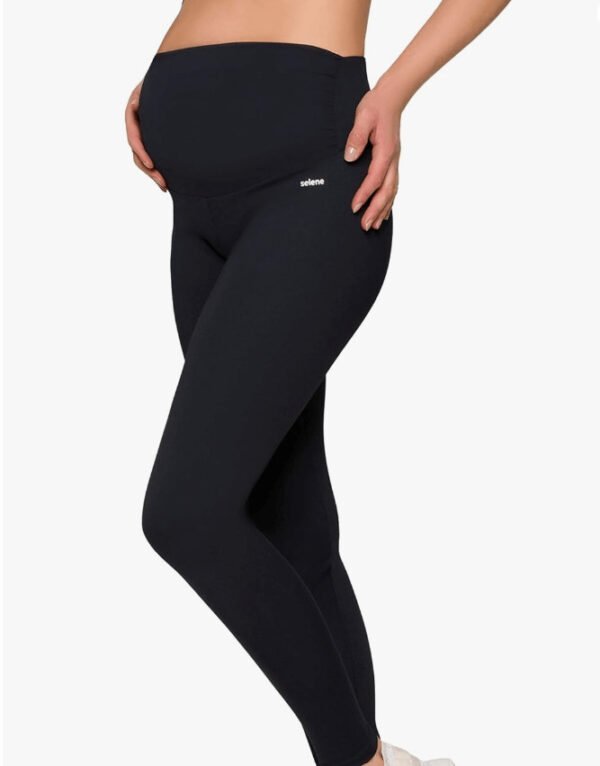 Calça Legging Gestante Cós Anatômico Confortável Maternidade Selene Feminino